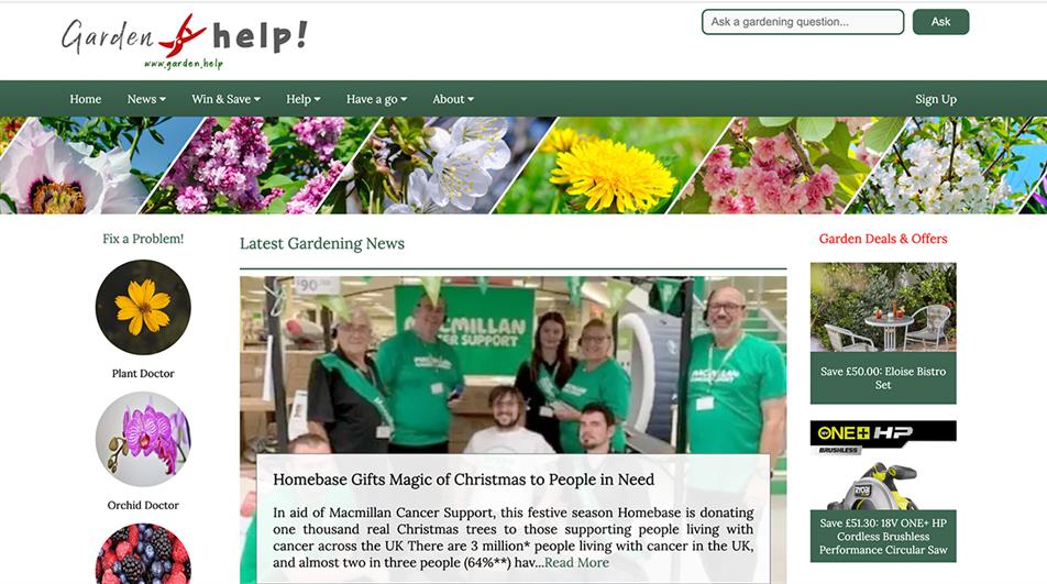 Steven and Val Bradley's new Garden Help website